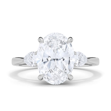 Oval & Pear Cut Diamond Ring 