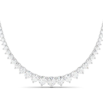8 Carat Graduated Diamond Necklace 