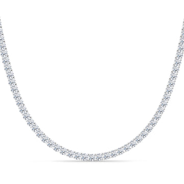 4 Prong Diamond Tennis Chain Necklace 