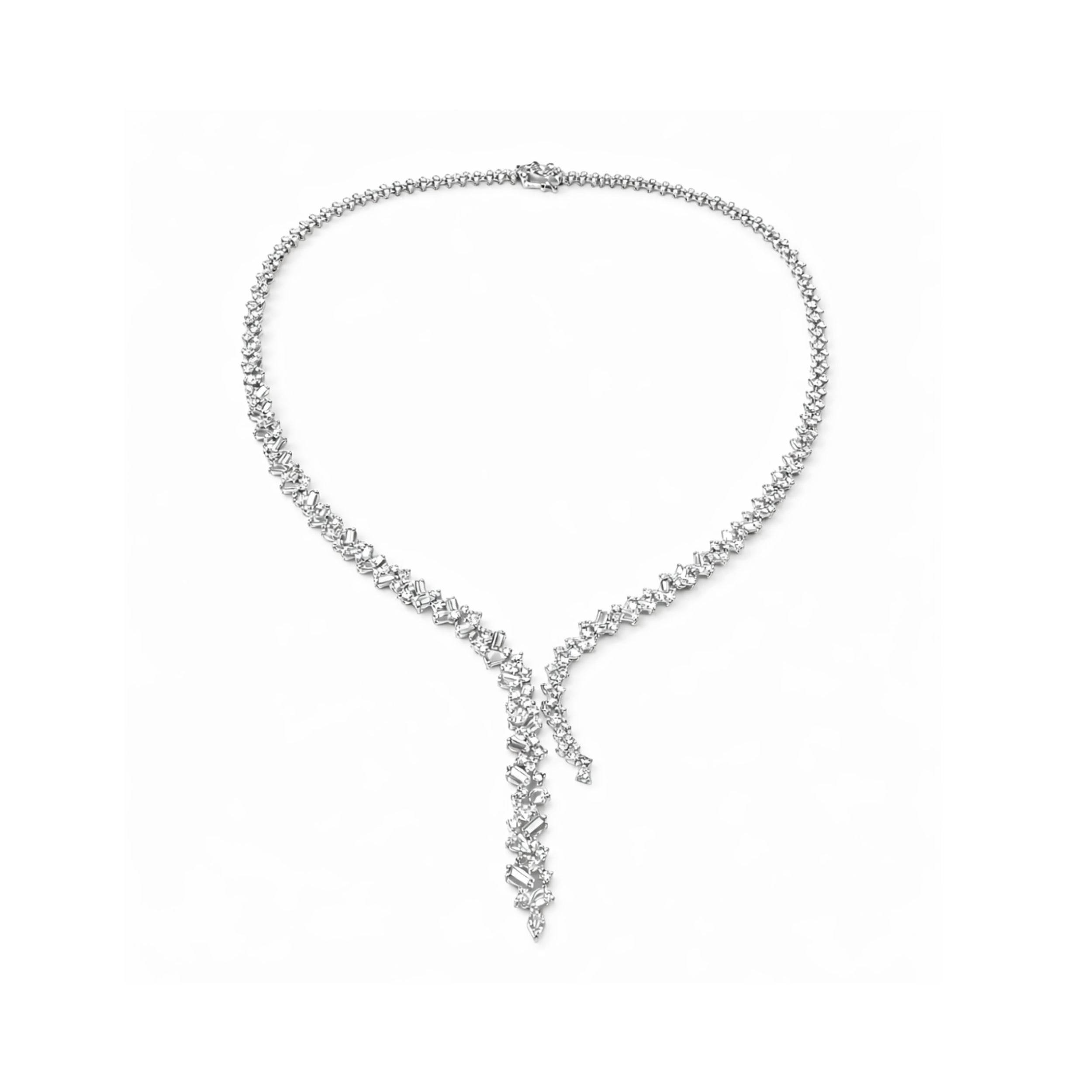 Mixed Shape Diamond Lariat