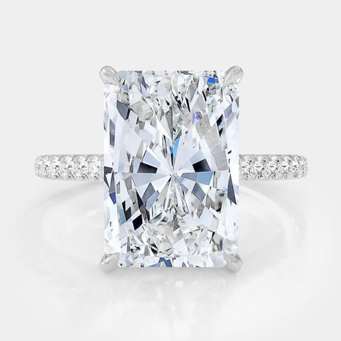 Radiant Cut Pave Diamond Ring