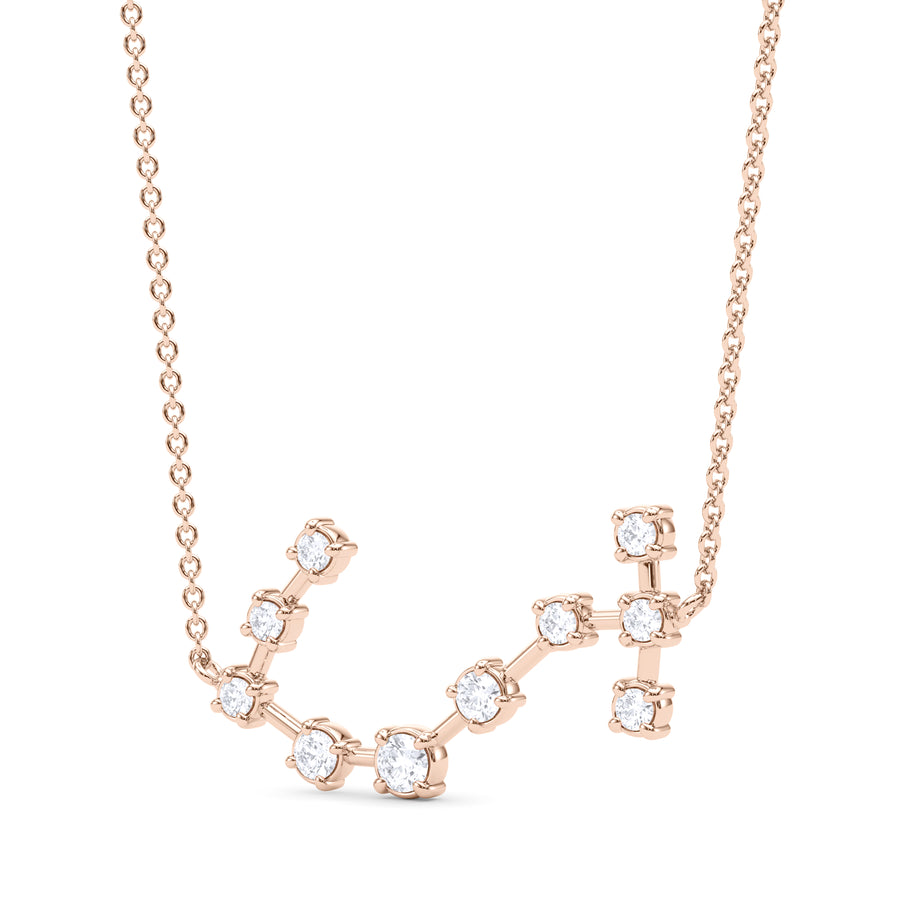 Meister 18k White Gold Rose Gold Diamond Constellation Necklace – DESIGNYARD