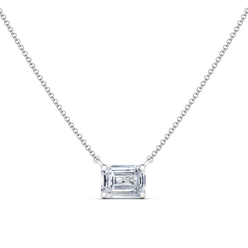 Emerald Diamond Necklace - HauteCarat
