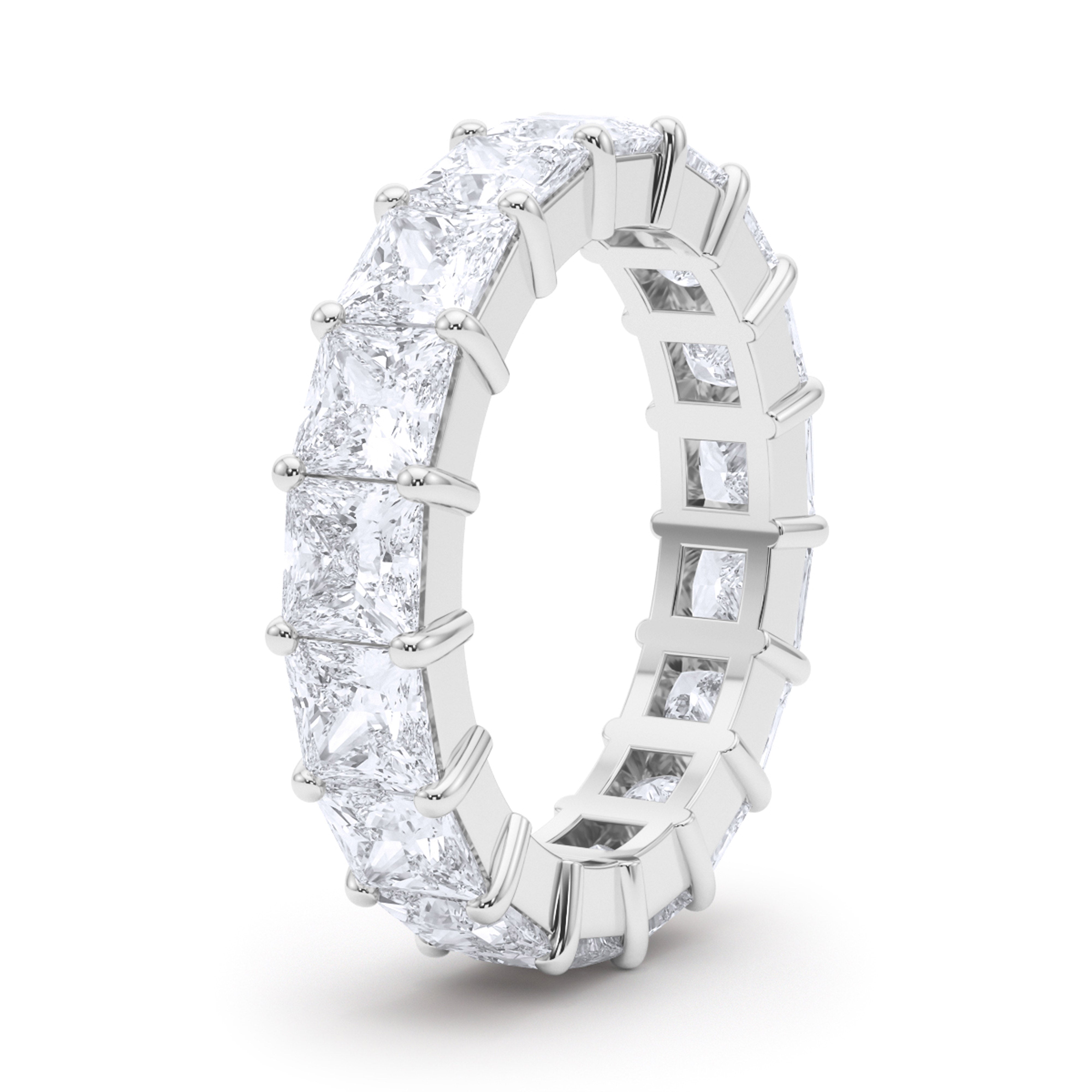 Princess Cut Diamond Eternity Band 