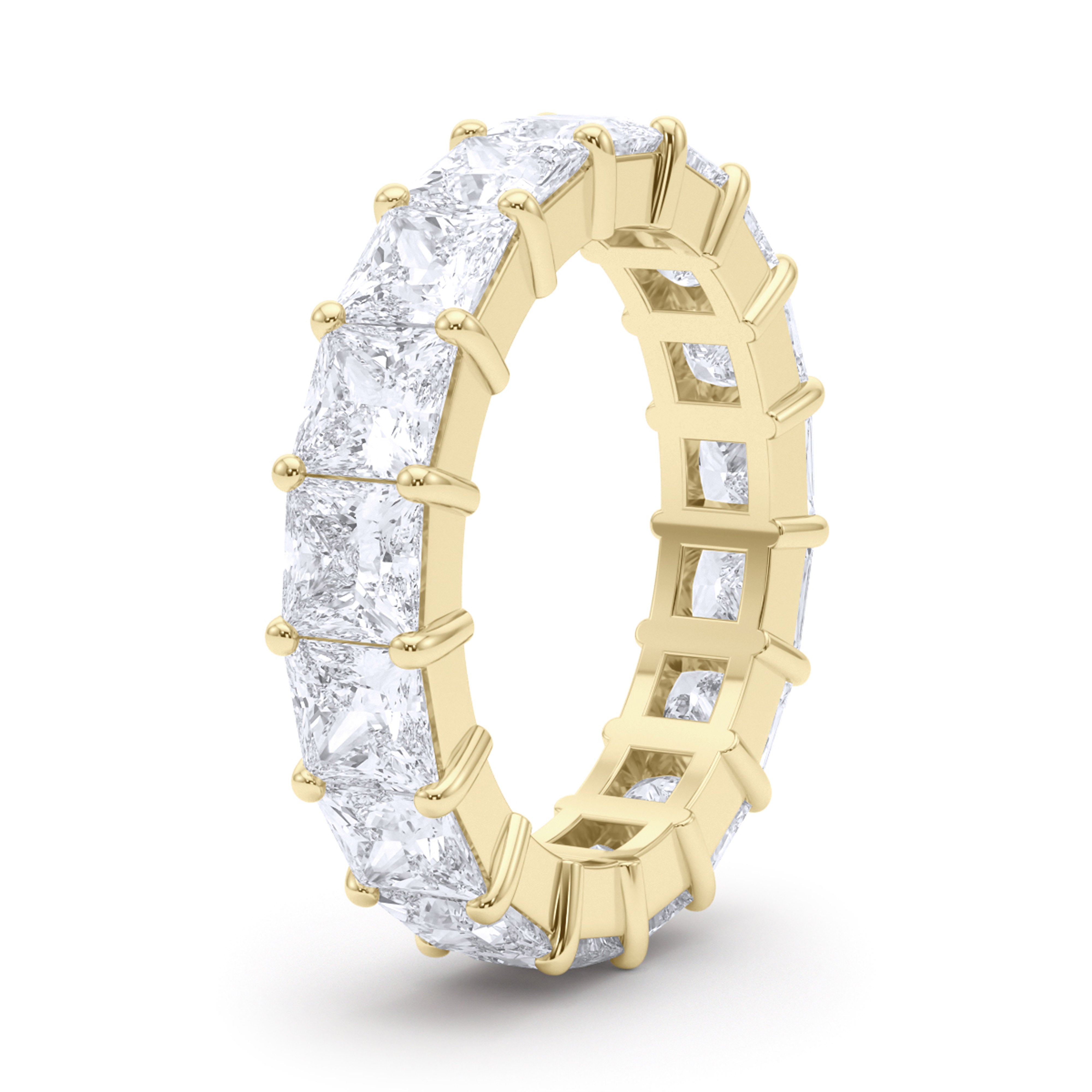 Men's Princess Cut Diamond Eternity Band 