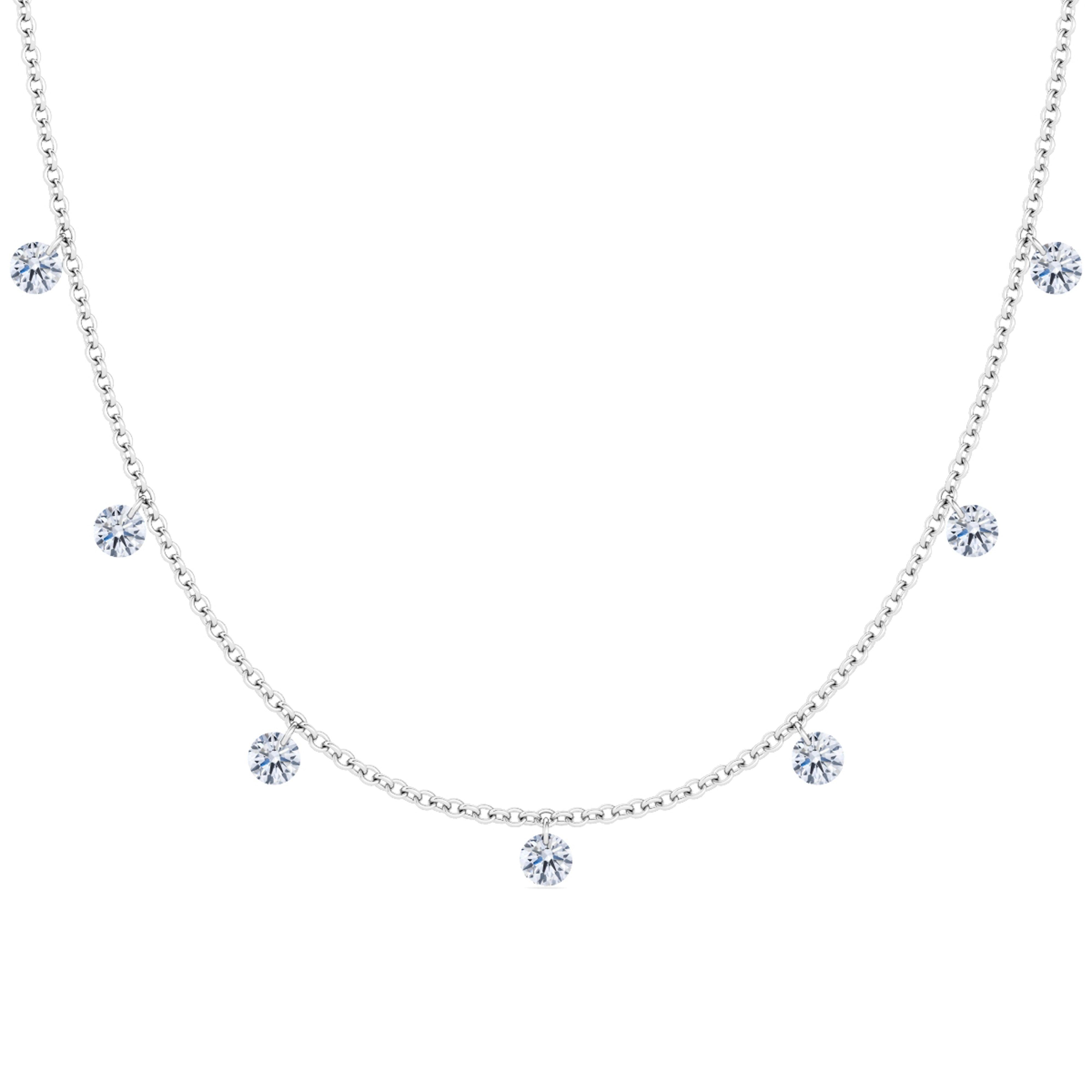 Diamond 'V' Necklace