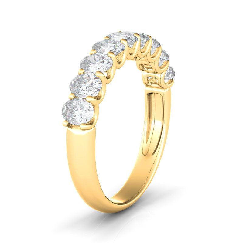 Baguette Diamond Eternity Wedding Ring in 14K White Gold