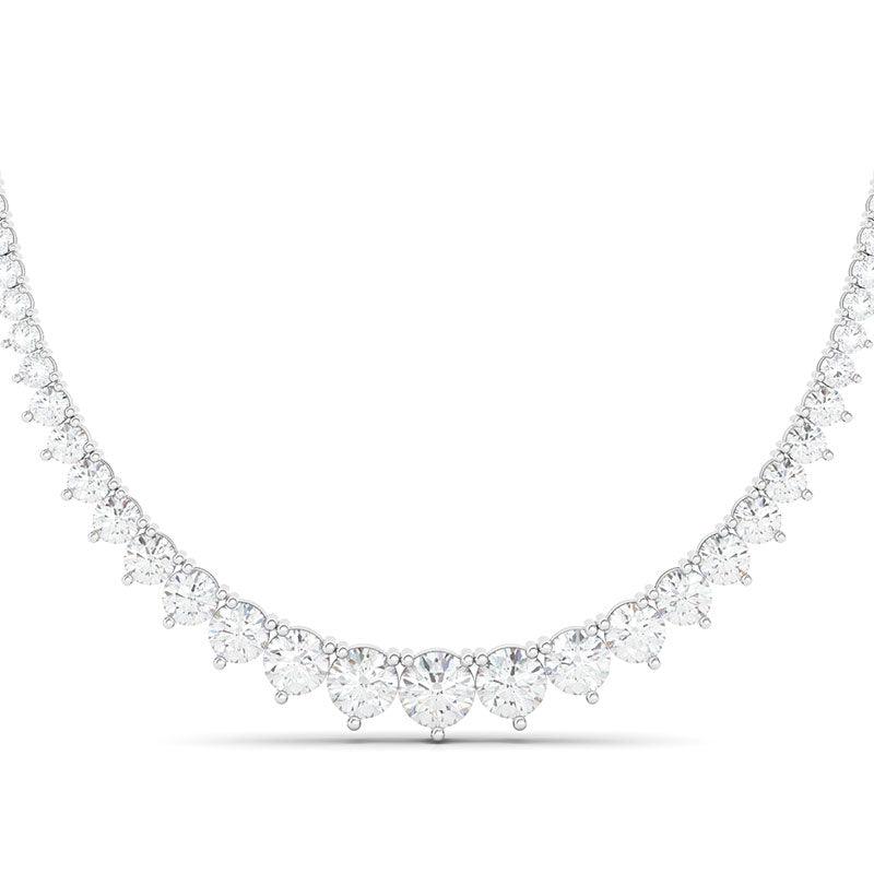 Shop 10 Carat Graduated Diamond Necklace - HauteCarat