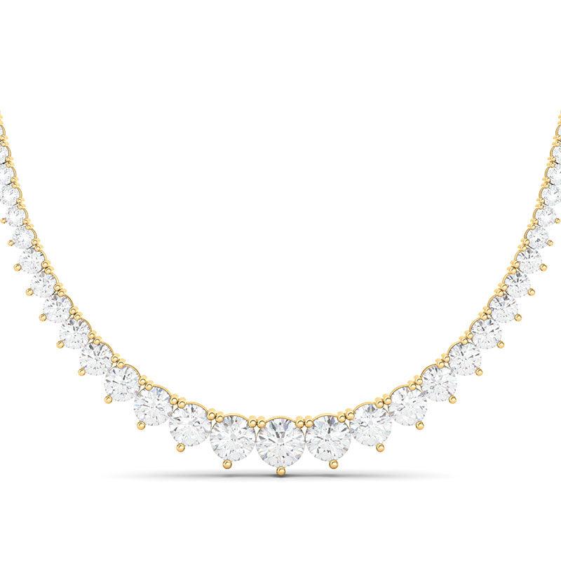 10 Carat Graduated Diamond Necklace