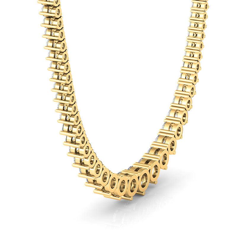 8 Carat Graduated Diamond Necklace