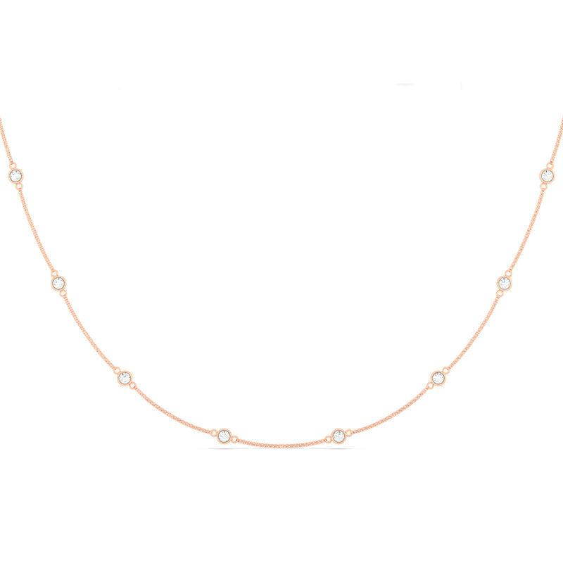 Distance Diamond Chain Necklace - HauteCarat
