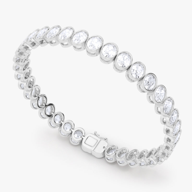 Bezel sales diamond bracelet