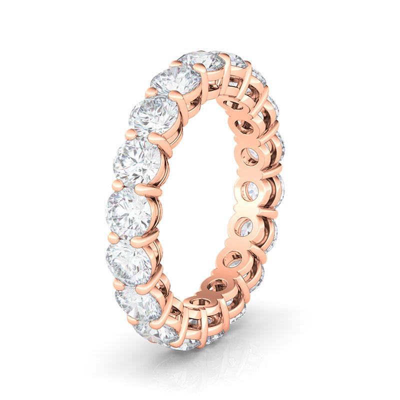 Petite Round Cut Diamond Eternity Band 