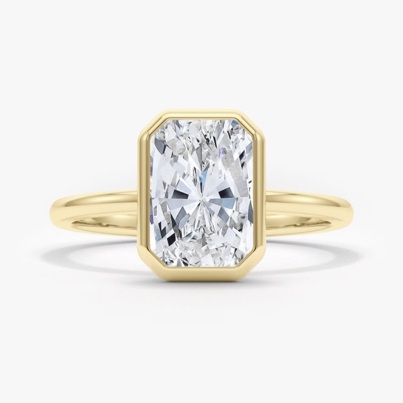 The Bezel Radiant Diamond Ring 