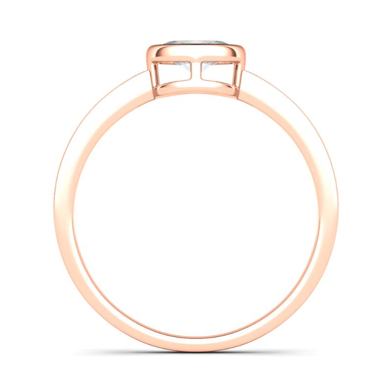 Oval Bezel Diamond Ring