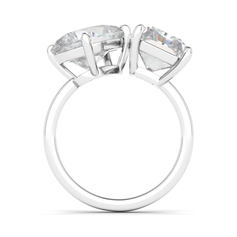 KJ-Pear and Radiant Diamond Ring - HauteCarat