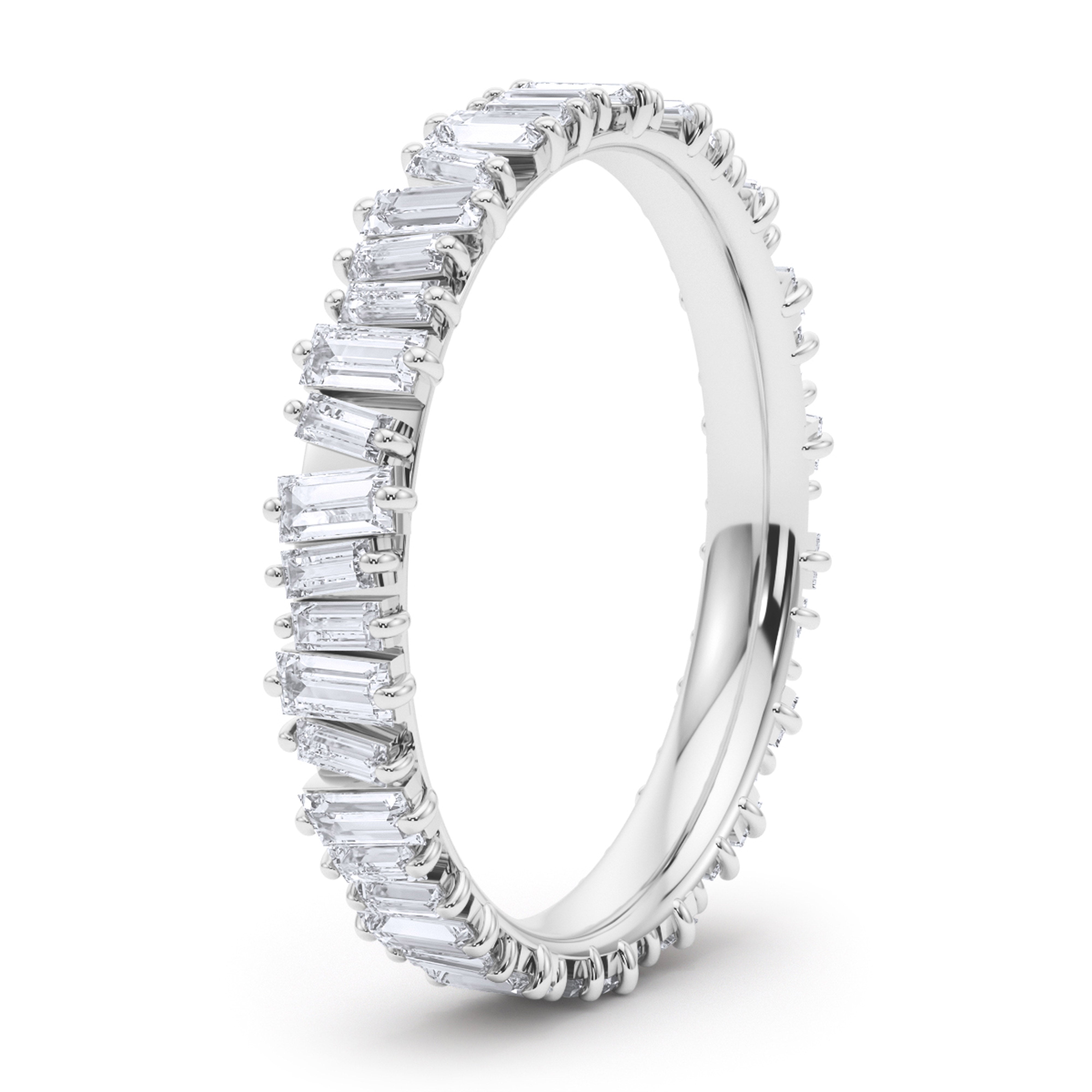 Baguette Vertical Eternity Band 