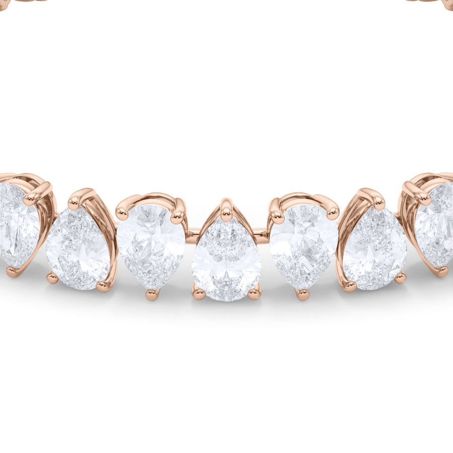 Reverse Pear Diamond Bracelet