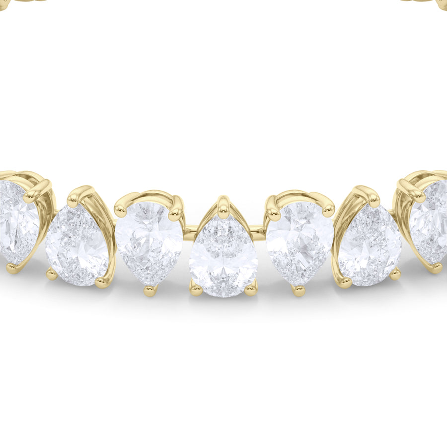 Reverse Pear Diamond Bracelet