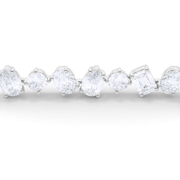 Multi-Shape Diamond Bar Bracelet